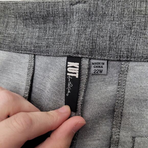 Kut from The Kloth slim straight tapered gray Stitch fix dress pants slacks crop - Picture 5 of 10